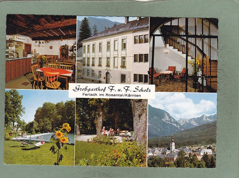 AK Ferlach im Rosental. Großgasthof F. u. F. Scholz.