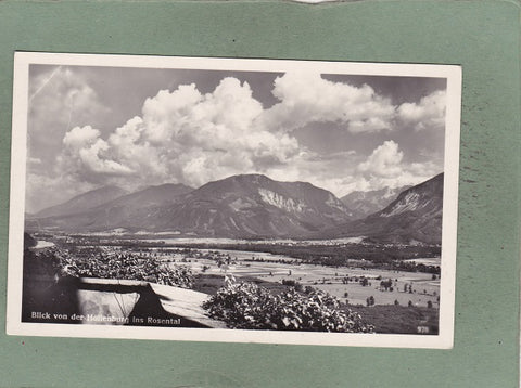 AK Blick von der Hollenburg ins Rosental.