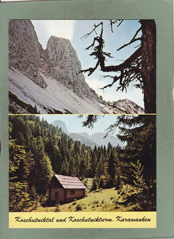 AK Koschutniktal und Koschutnikturm, Karawanken.