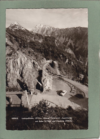 AK Loiblpaßhöhe. Grenze Österreich – Jugoslawien mit Baba und Koschuta.