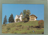 AK Magdalensberg. Blick auf den Gipfel mit Wallfahrtskirche und Gipfelhaus Skorianz.