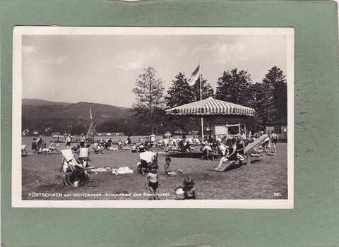 AK Pörtschach am Wörthersee. Strandbad des Parkhotels. (1927)