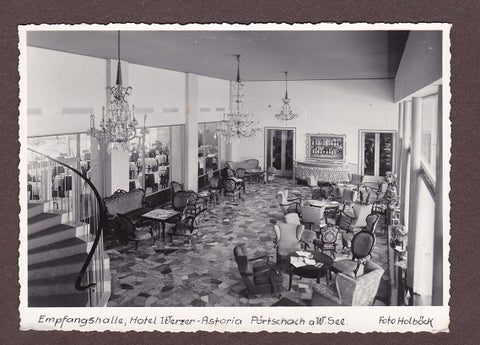 AK Pörtschach a. W. Hotel Werzer – Astoria. Empfangshalle.