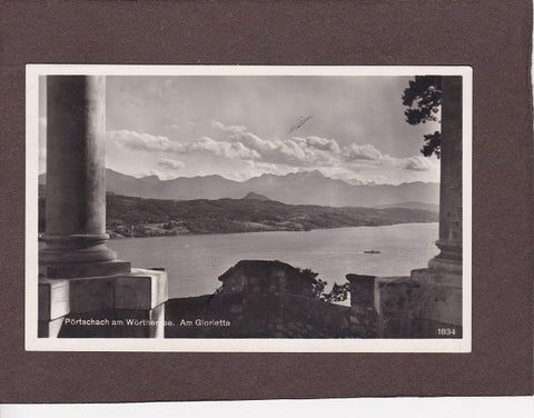 AK Pörtschach am Wörthersee. Am Gloriette. (1932)