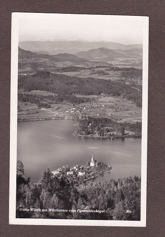 AK Maria Wörth am Wörthersee vom Pyramidenkogel.