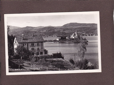 AK Maria Wörth mit „Haus am See“.