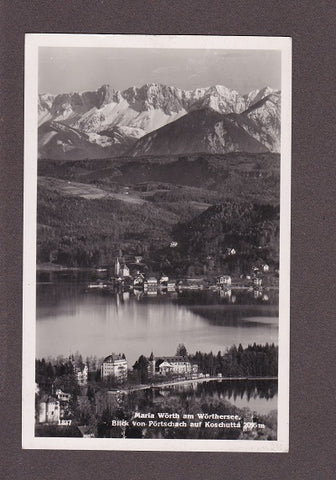 AK Maria Wörth am Wörthersee. Blick von Pörtschach auf Koschutta. (1939)