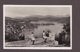 AK Pörtschach am Wörthersee vom hohen Gloriette mit Karawanken. (1936)
