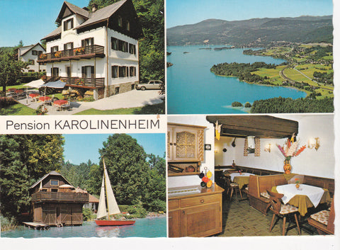 AK Pörtschach/Wörther See. Karolinenheim Frühstückspension K. u. M. Ofner. Töschling-Tibitsch 18.
