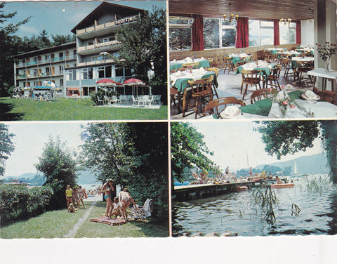 AK Pörtschach am Wörther See. Hotel Pension Karawankenblick Inh. Johann Valente. Gaisrückenstraße 17.
