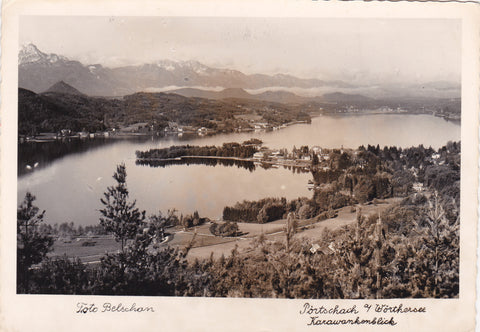 AK Pörtschach a. Wörthersee. Karawankenblick.