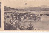 AK Seebad Pörtschach am Wörthersee mit Hochobir und Petzenmassiv.