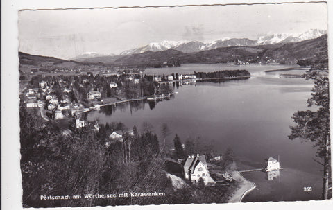 AK Pörtschach am Wörthersee mit Karawanken.