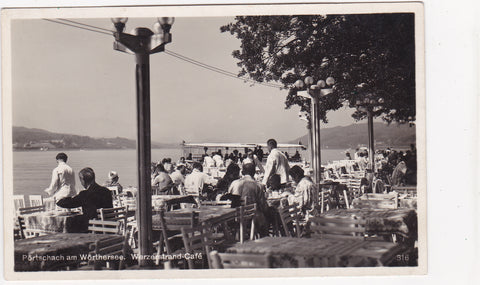 AK Pörtschach am Wörthersee. Werzerstrand-Cafe. (1931)