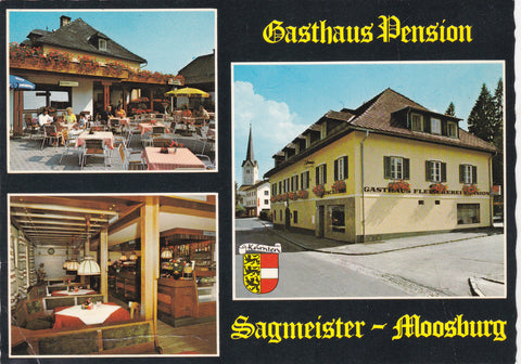 AK Moosburg. Gasthof Pension Robert Sagmeister. Feldkirchner Straße 7.