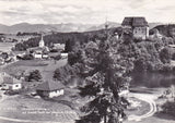 AK Moosburg mit Schloß, Teich und Koschuta.
