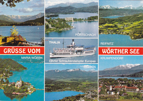 AK Grüsse vom Wörthersee.