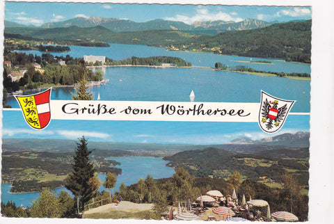 AK Grüße vom Wörthersee. Pörtschach. Pyramidenkogel.