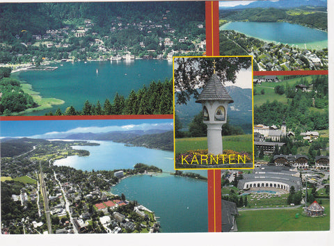 AK Kärnten. Ossiachersee. Klopeinersee. Bildstock am Faakersee. Pörtschach. Bad Kleinkirchheim.