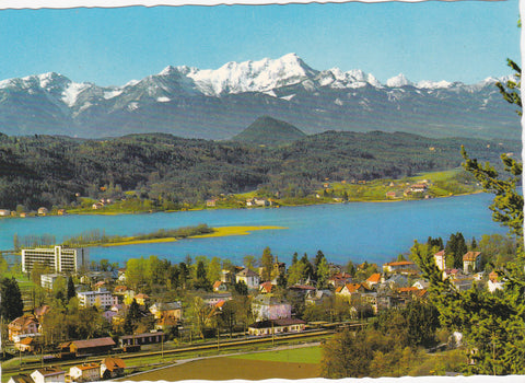 AK Kurort Pörtschach am Wörther See mit Mittagskogel.