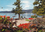 AK Alpenseebad Pörtschach am Wörthersee. Blumenpromenade.