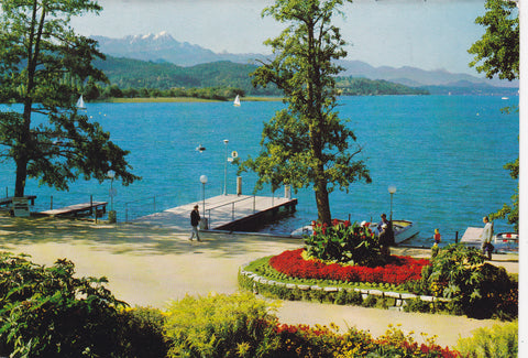 AK Pörtschach am Wörther See. Blumenstrand.