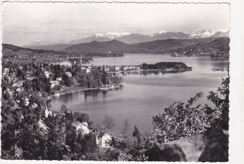 AK Pörtschach am Wörthersee mit Karawanken.
