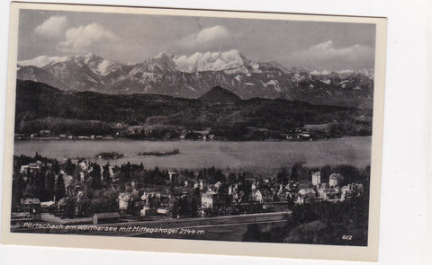 AK Pörtschach am Wörthersee mit Mittagskogel. (1939)