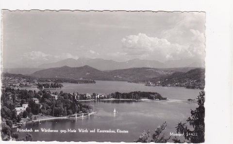 AK Pörtschach am Wörthersee geg. Maria Wörth und Karawanken.