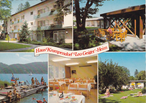 AK Krumpendorf am Wörther See. Leo-Geiger-Urlaubsheim der Österreichischen Gewerkschaft Metall-Bergbau-Energie.