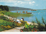 AK Krumpendorf am Wörthersee. Blumenpark am Seestrand.