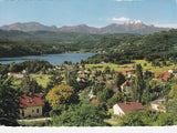 AK Wörtherseebad Krumpendorf gegen die Karawanken.