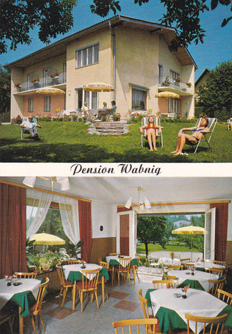 AK Krumpendorf am Wörthersee. Pension Wabnig. Kochstraße 17a.