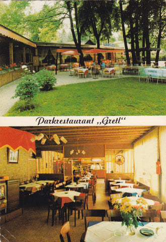 AK Krumpendorf am Wörther See. Parkrestaurant Gretl. Inh. Margarete Janschitz. Pamperlallee 3.