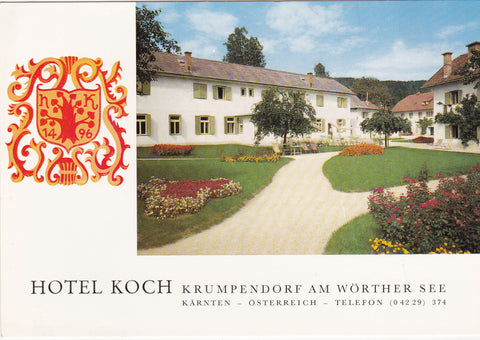 AK Krumpendorf am Wörther See. Hotel Koch.
