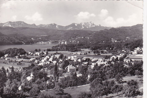 AK Krumpendorf am Wörthersee mit Karawanken.