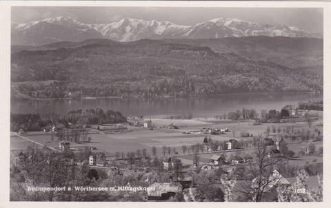 AK Krumpendorf am Wörthersee mit Mittagskogel.
