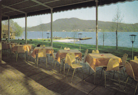 AK Pörtschach am Wörther See. Töschling. Seehotel Wallerwirt. Blick auf den Pyramidenkogel.
