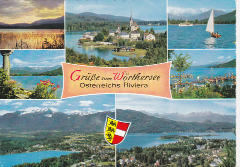 AK Grüße vom Wörthersee. Österreich Riviera.