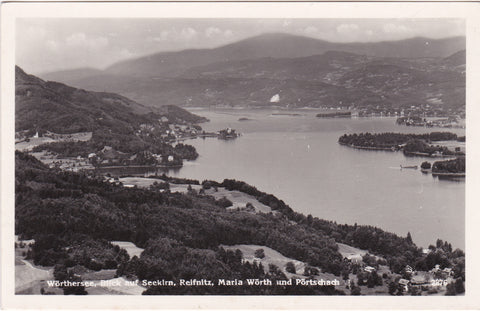 AK Wörthersee, Blick auf Seekirn, Refnitz, Maria Wörth und Pörtschach.