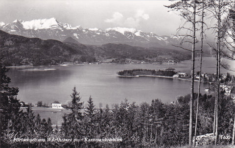 AK Pörtschach am Wörthersee vom Karawankenblick.