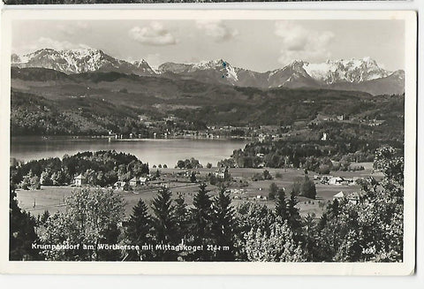 AK Krumpendorf  am Wörthersee mit Mittagskogel.