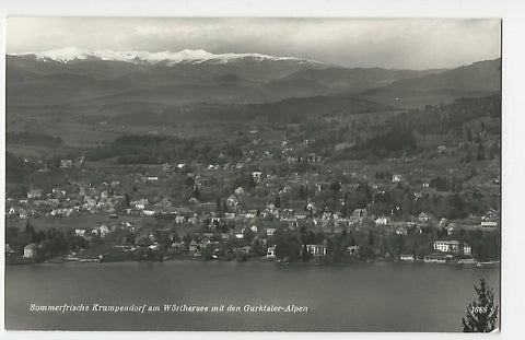 AK Krumpendorf am Wörthersee mit den Gurktaler-Alpen.
