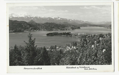 AK Pörtschach am Wörthersee. Karawankenblick.
