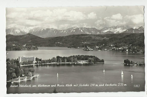AK Pörtschach am Wörthersee und Maria Wörth mit Hochobir und Koschutta.