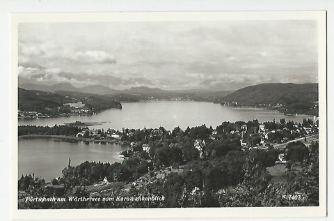 AK Pörtschach am Wörthersee vom Karawankenblick.