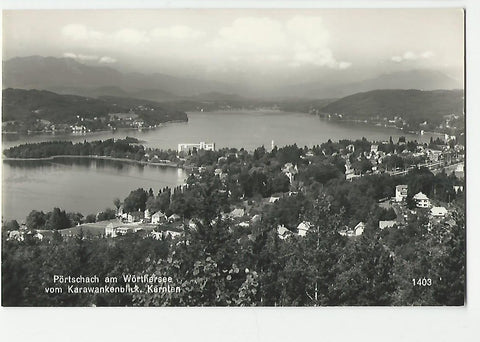 AK Pörtschach am Wörthersee vom Karawankenblick.