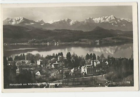 AK Pörtschach am Wörthersee mit Karawanken. (1942)