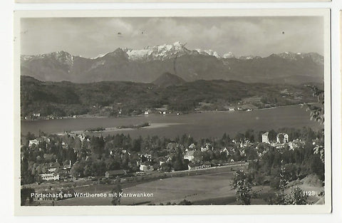 AK Pörtschach am Wörthersee mit Karawanken. (1931)