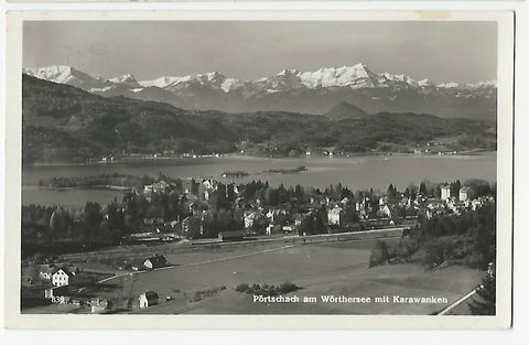 AK Pörtschach am Wörthersee mit Karawanken. (1939)